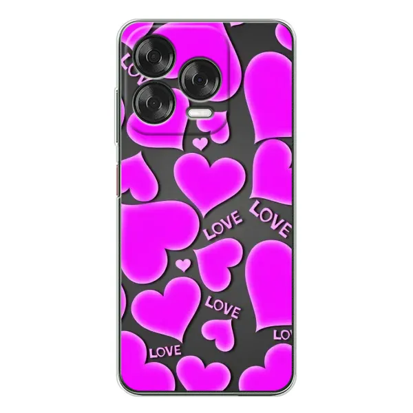 Чохол з принтом «Pink hearts» для ZTE Nubia V70 Design Чохол з принтом «Pink hearts» для ZTE Nubia V70 Design