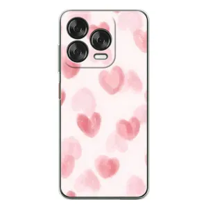 Чохол з розовим принтом для ZTE Nubia V70 Design (Рожеві сердечки)
