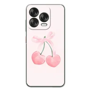 Чохол з розовим принтом для ZTE Nubia V70 Design (Рожеві вишні)