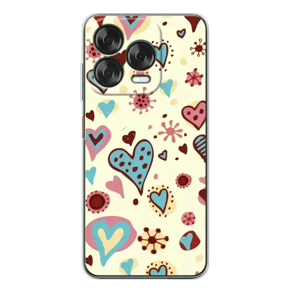 Чохол з принтом «Сердечки» для ZTE Nubia V70 Design Чохол з принтом «Сердечки» для ZTE Nubia V70 Design