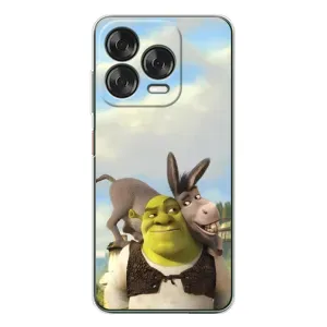 Чохол з мультфільмом Шрек на ZTE Nubia V70 Design (Шрек та Осел)