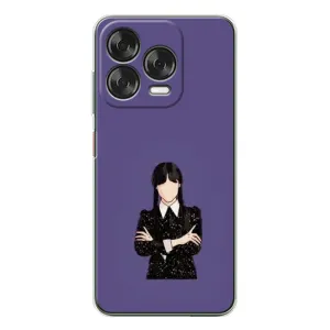 Чохли Венсдей на ZTE Nubia V70 Design Уенсдей (AlphaPrint) (Венздей у чорному)