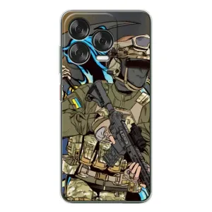 Чехлы с картинкой ЗСУ для ZTE Nubia V70 Design (AlphaPrint) (Воїн ЗСУ)