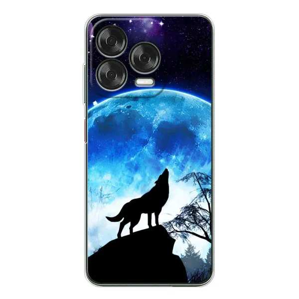 Чехол с принтом «Волк на луну» для ZTE Nubia V70 Design Чехол с принтом «Волк на луну» для ZTE Nubia V70 Design