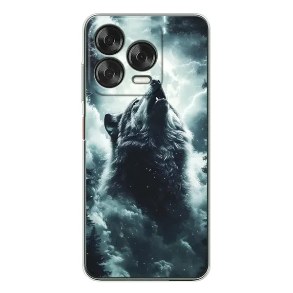 Чехол с принтом «Волк в облаках» для ZTE Nubia V70 Design