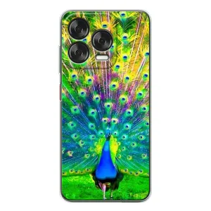 Чохол з пташками на ZTE Nubia V70 Design (VPrint) (Яскравий Павлин)