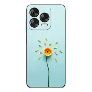 Чохли з квітами для ZTE Nubia V70 Design (VPrint) (Жовта квітка)