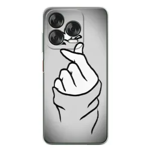Чохол з принтом для ZTE Nubia V70 Design (AlphaPrint - Знак сердечка) (Значок Love)