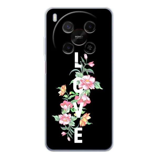 Чехол с принтом «Цветы LOVE» для ZTE Nubia V70 Max Чехол с принтом «Цветы LOVE» для ZTE Nubia V70 Max