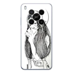 Чехол с печатью для ZTE Nubia V70 Max - (Мода) (AlphaPrint) (Фото девочки)