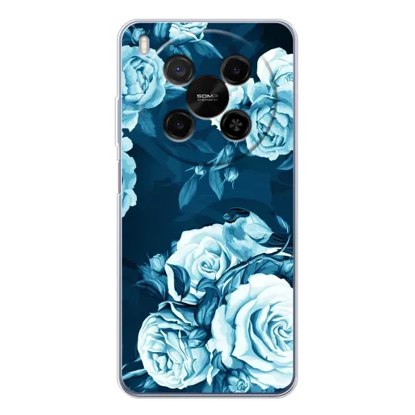 Чехол с принтом «Голубые Бутоны» для ZTE Nubia V70 Max Чехол с принтом «Голубые Бутоны» для ZTE Nubia V70 Max