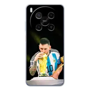 Чехлы для ZTE Nubia V70 Max (Leo чемпион) (AlphaPrint) (Кубок Месси)
