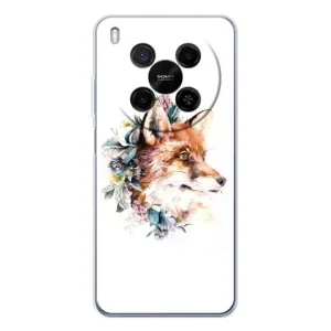 Чехлы с картинкой Лисички для ZTE Nubia V70 Max (VPrint) (Лисичка в цветочках)