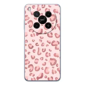 Чехол с розовым рисунком для ZTE Nubia V70 Max (Розовый леопард)