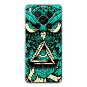 Чохол з пташками на ZTE Nubia V70 Max (VPrint) (Сова з оком)