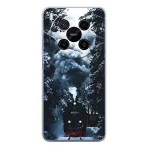 Новогодние, Праздничные Чехлы для ZTE Nubia V70 Max - 2024 год (Зимний поезд)