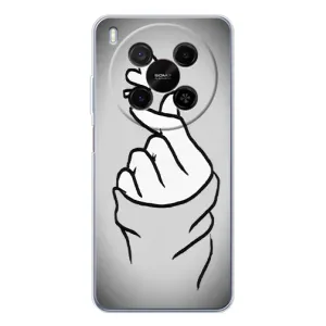 Чохол з принтом для ZTE Nubia V70 Max (AlphaPrint - Знак сердечка) (Значок Love)