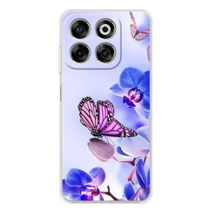 Чехлы с Цветами для ZTE Nubia V70 (VPrint) (Бабочка на цветочке)