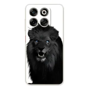 Чехлы с картинками животных ZTE Nubia V70 (Черный ЛЕВ)