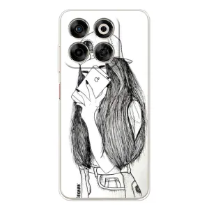Чехол с печатью для ZTE Nubia V70 - (Мода) (AlphaPrint) (Фото девочки)