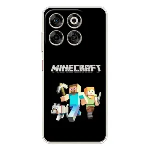 Чехол Майнкрафт на ZTE Nubia V70 (AlphaPrint) Minecraft (герои Minecraft)