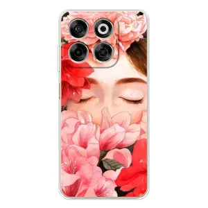 Чехлы (ART) Цветы на ZTE Nubia V70 (VPrint) (Глаза в цветах)
