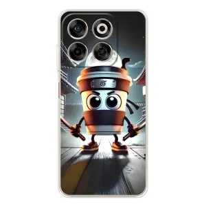 Чехол с мемом Тралалело тралала на ZTE Nubia V70 (Капучино асасино)