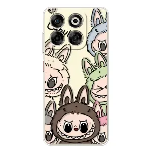 Чехол с Лабубу на ZTE Nubia V70 (Золотая обезьяна Bored Ape)