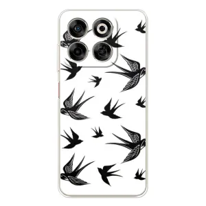 Чехол с птицами на ZTE Nubia V70 (VPrint) (Ласточки)