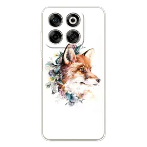 Чехлы с картинкой Лисички для ZTE Nubia V70 (VPrint) (Лисичка в цветочках)