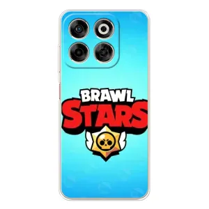 Чехлы Brawl Stars для ZTE Nubia V70 (AlphaPrint) (Лого Бравл Старс)