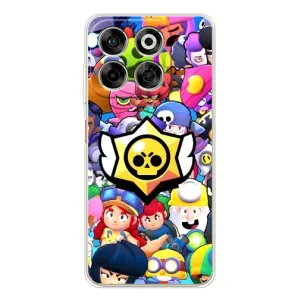Чехол для ZTE Nubia V70 Бравл Старс (VPrint) (Лого Brawl Stars)