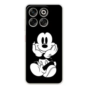 Эксклюзивный чехол для ZTE Nubia V70 (AlphaPrint - Мультяшные) (Микки на черном)