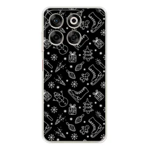Новогодние, Праздничные Чехлы для ZTE Nubia V70 - 2024 год (Новогодний фон)