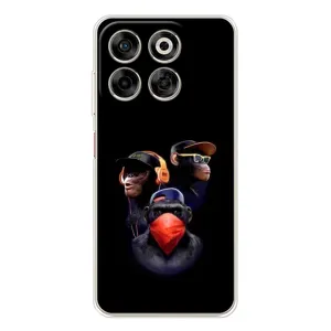 Чехол с Обезьянами ZTE Nubia V70 - (AlphaPrint) (Три обезьяны)