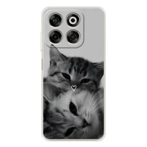 Чехол с рисунком кот на ZTE Nubia V70 (Пара котов)