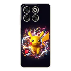 Чехол с Пикачу на ZTE Nubia V70 (Пикачу с мячом)