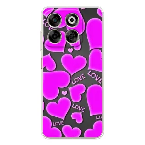 Чехлы для любимой на Нубия В70 (VPrint) (Pink hearts)