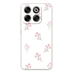 Чехол с розовым рисунком для ZTE Nubia V70 (Розовые цветы)