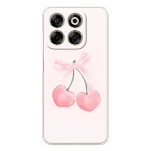 Чехол с розовым рисунком для ZTE Nubia V70 (Розовые вишни)