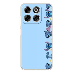 Чехол с принтом Стич на ZTE Nubia V70 (Стич фон)