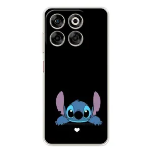Чехол с принтом Стич на ZTE Nubia V70 (Стич на черном)