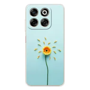 Чехлы с Цветами для ZTE Nubia V70 (VPrint) (Желтый цветок)