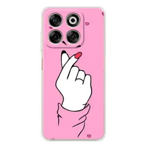 Чехол с принтом для ZTE Nubia V70 (AlphaPrint - Знак сердечка) (Знак Love)