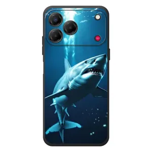 Чехол с картинкой «Хищники» для ZTE Nubia V80 Design (Акула под водой)