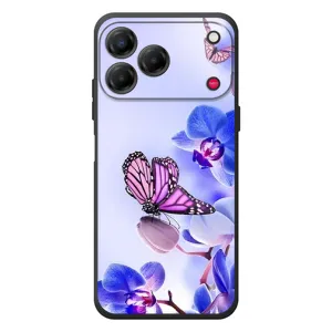 Чехлы с Цветами для ZTE Nubia V80 Design (VPrint) (Бабочка на цветочке)