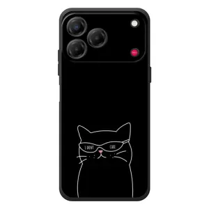 Чехол с рисунком кот на ZTE Nubia V80 Design (Равнодушный кот)