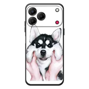 Чехлы с собаками для ZTE Nubia V80 Design (VPrint) (Довольный Хаски)