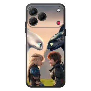 Чехол как приручить дракона на ZTE Nubia V80 Design (Иккинг и Астрид)