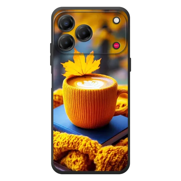 Чехол с принтом «Кофе на желтом пледе» для ZTE Nubia V80 Design